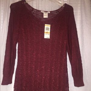 Burgundy sweater